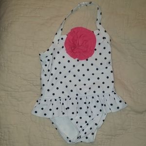 Polka dot bathing suit